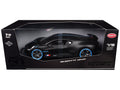 Bugatti Divo Carbon Fiber with Blue Accents "Carbon Series - Bburago 50th Anniversary" 1/18 Diecast Model Car by Bburago