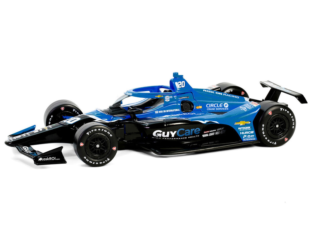 Dallara IndyCar #20 Ed Carpenter "Guy Care" Ed Carpenter Racing "NTT IndyCar Series" (2024) 1/18 Diecast Model Car by Greenlight - image 2