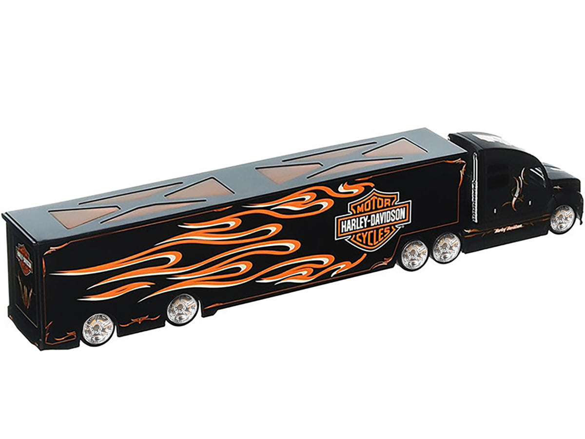 Harley Davidson Custom Hauler Trailer Black "Custom Haulers" Series 1/64 Diecast Model by Maisto - image 2