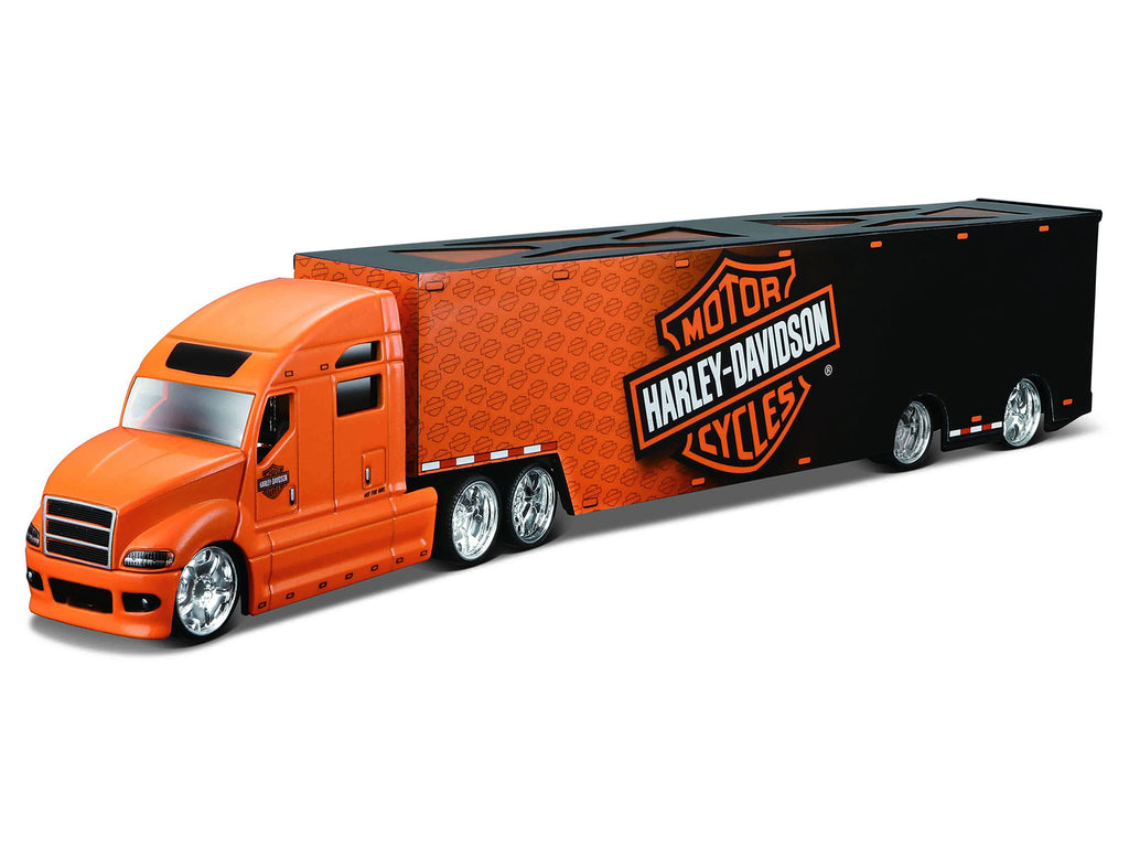 Harley Davidson Custom Hauler Trailer Orange "Custom Haulers" Series 1/64 Diecast Model by Maisto - image 2