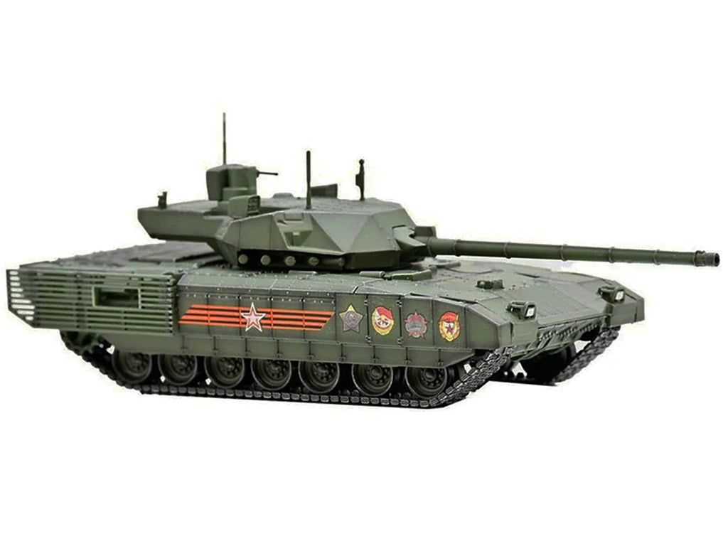 Russian T14 Armata MBT (Main Battle Tank) Green Camouflage "Armor Premium" Series 1/72 Diecast Model by Panzerkampf - image 2