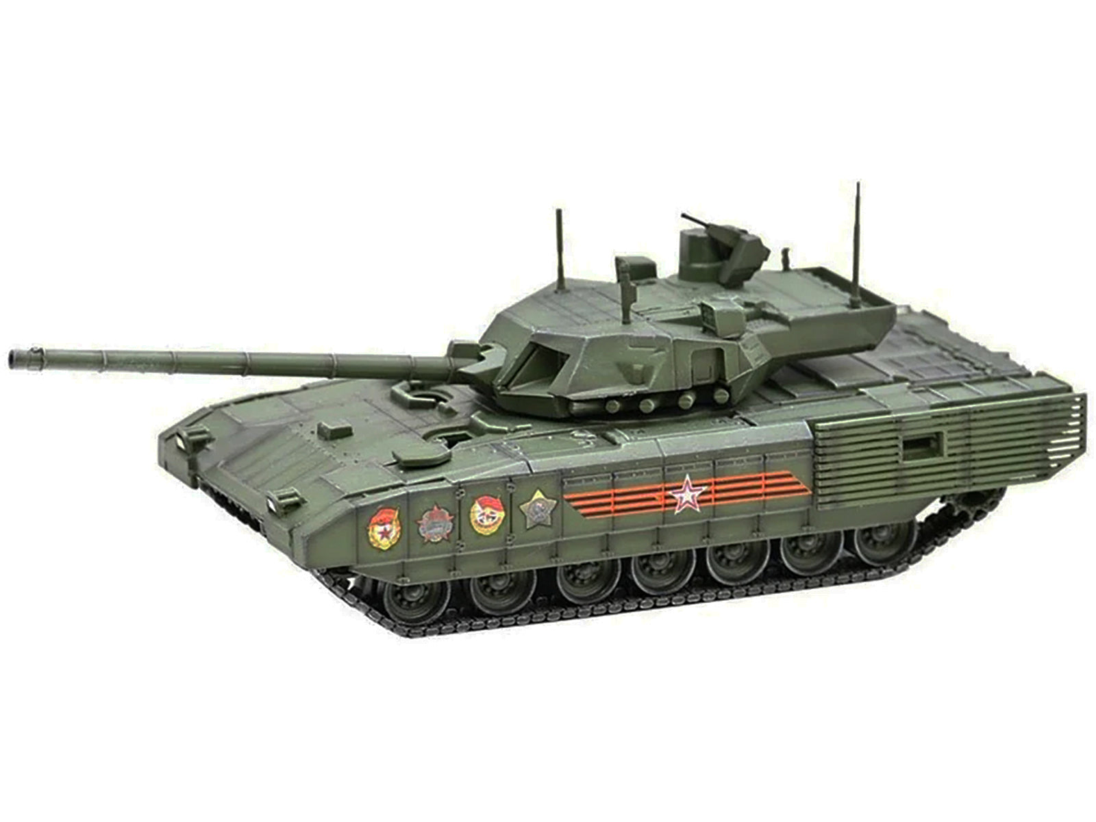 Russian T14 Armata MBT (Main Battle Tank) Green Camouflage "Armor Premium" Series 1/72 Diecast Model by Panzerkampf - image 3