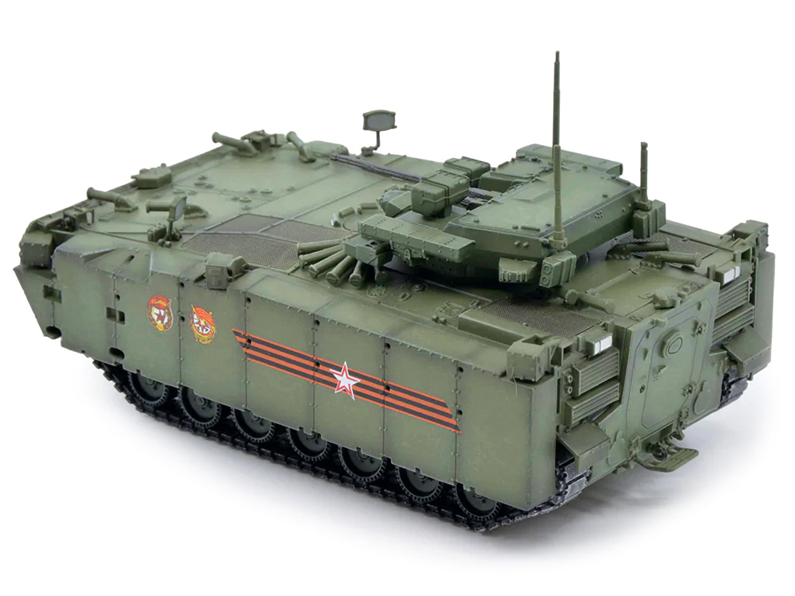 Russian (Object 695) Kurganets-25 Infantry Fighting Vehicle with Four Kornet-EM Guided Missiles - Moscow Victory Day Parade 1/72 Diecast Model by Panzerkampf - image 4