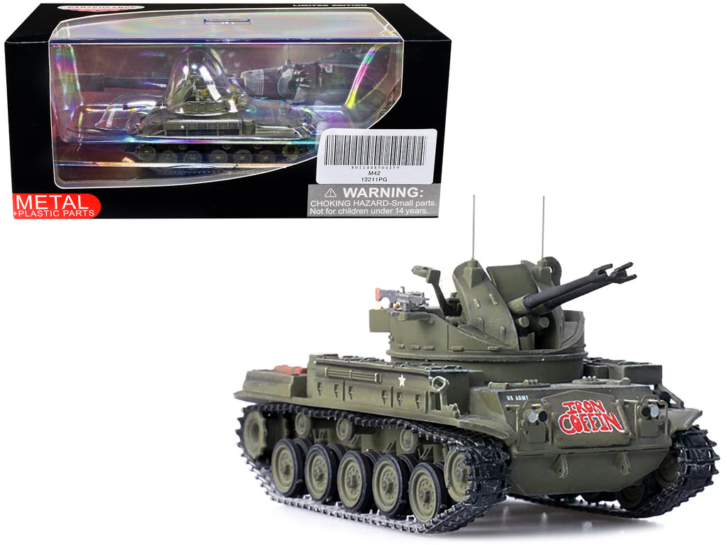 M42 Duster Self-Propelled Anti-Aircraft Gun "Iron Coffin" "US - Vietnam War" 1/72 Diecast Model by Panzerkampf