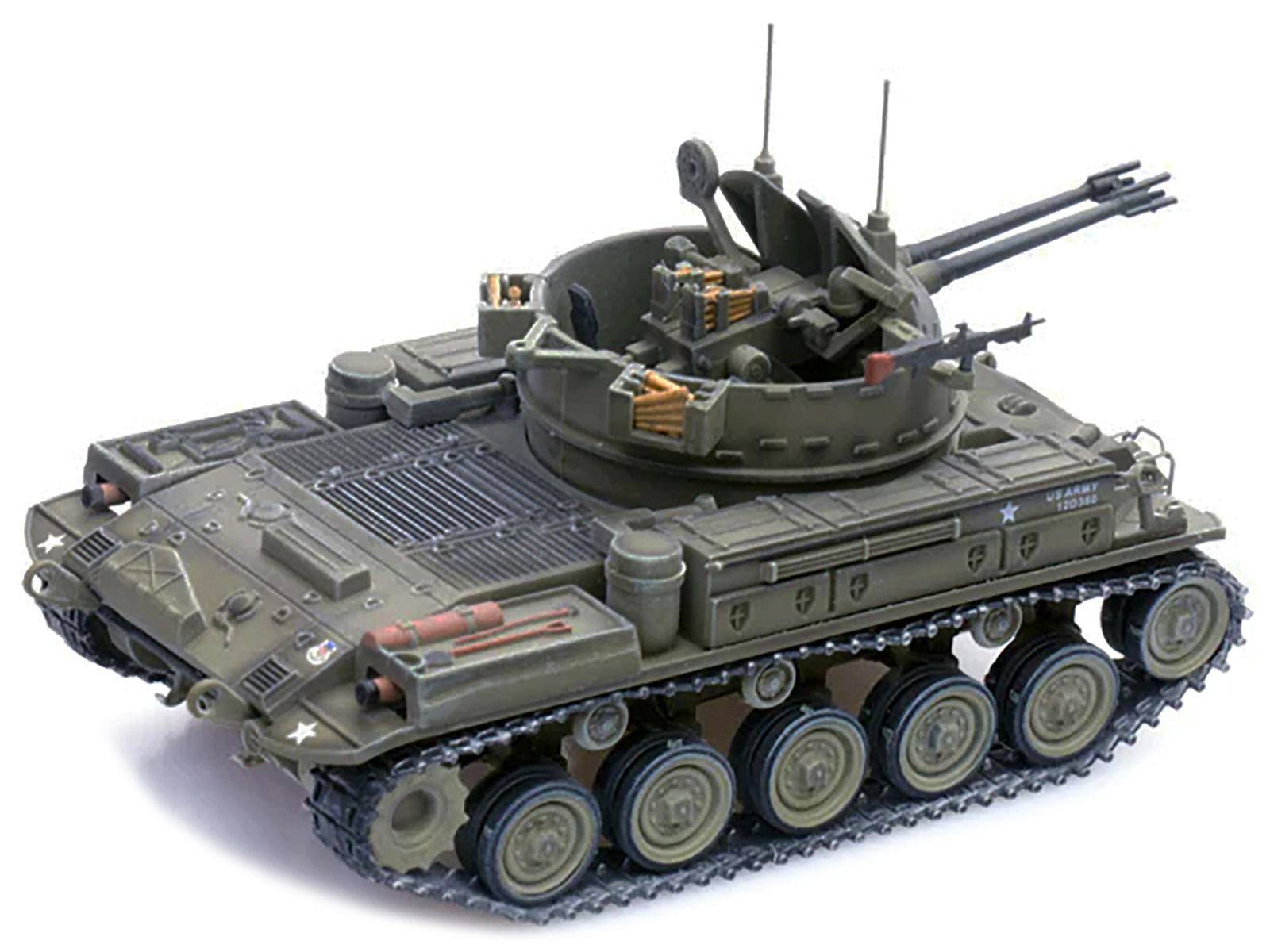 M42 Duster Self-Propelled Anti-Aircraft Gun "Delta Dud's" "US Army - Vietnam War II Field Force 5th Battalion 2nd Field Artillery Regimen" 1/72 Diecast Model by Panzerkampf - image 3
