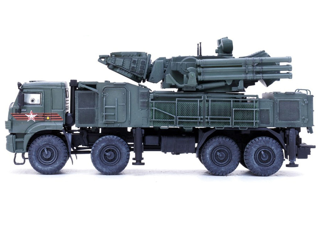 Pantsir S1 96K6 Self-Propelled Air Defense Weapon System "Victory Day Parade" Russian Army "Armor Premium" Series 1/72 Diecast Model by Panzerkampf - image 2