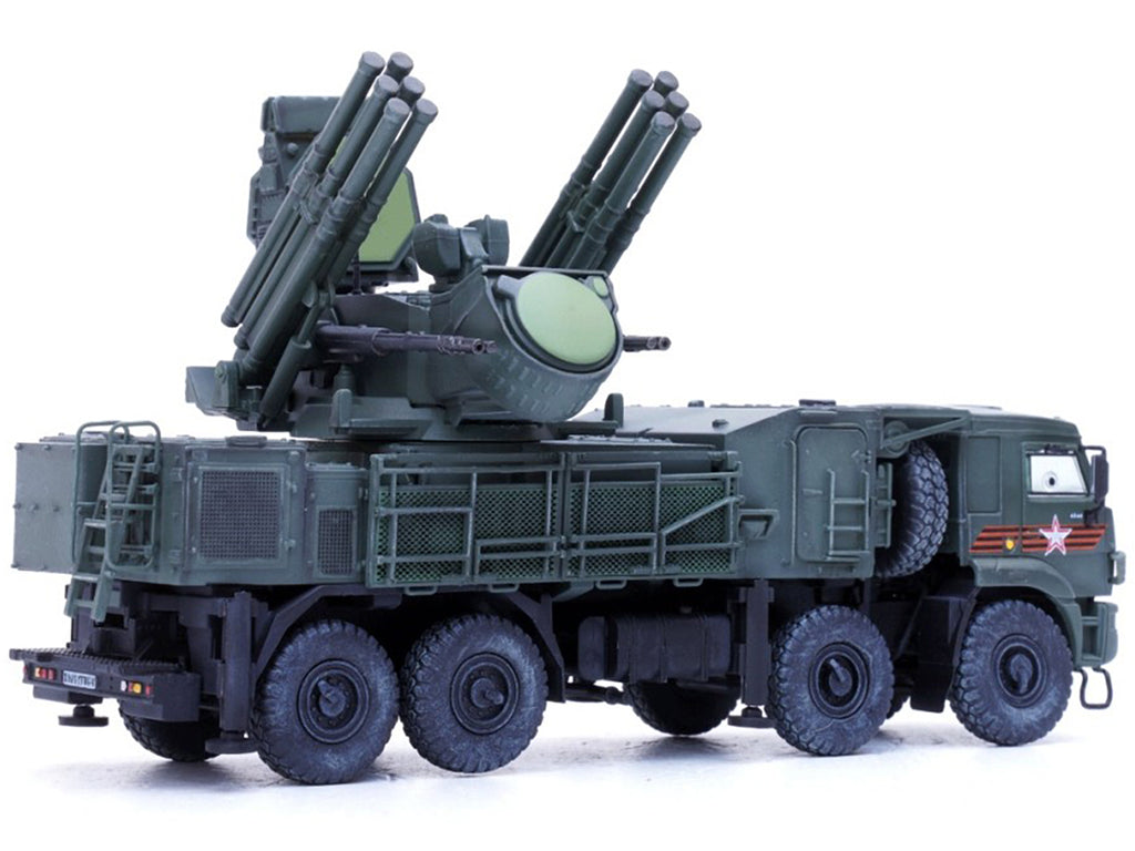 Pantsir S1 96K6 Self-Propelled Air Defense Weapon System "Victory Day Parade" Russian Army "Armor Premium" Series 1/72 Diecast Model by Panzerkampf - image 3