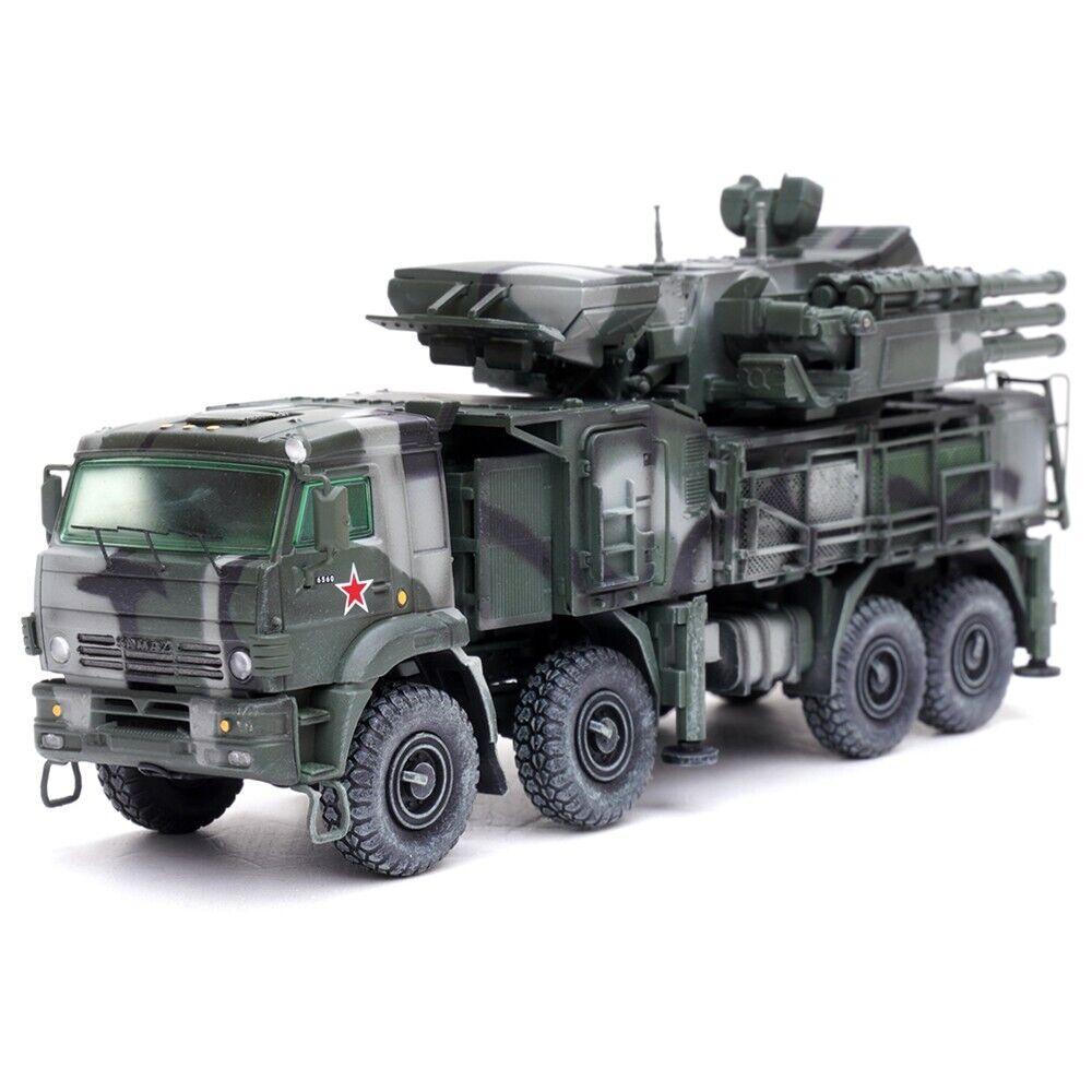 Pantsir S1 96K6 Self-Propelled Air Defense Weapon System Tri-Color Camouflage "Russia's Armed Forces" "Armor Premium" Series 1/72 Diecast Model by Panzerkampf - image 2