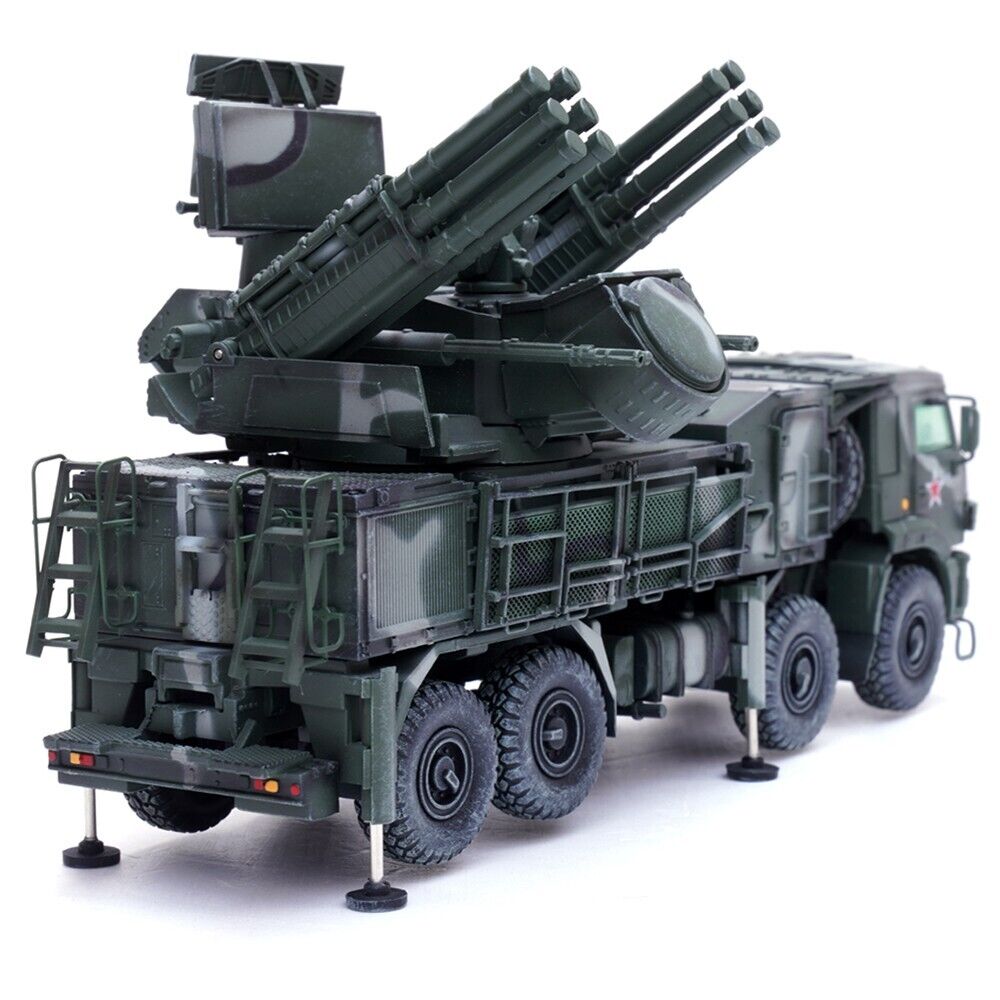 Pantsir S1 96K6 Self-Propelled Air Defense Weapon System Tri-Color Camouflage "Russia's Armed Forces" "Armor Premium" Series 1/72 Diecast Model by Panzerkampf - image 3