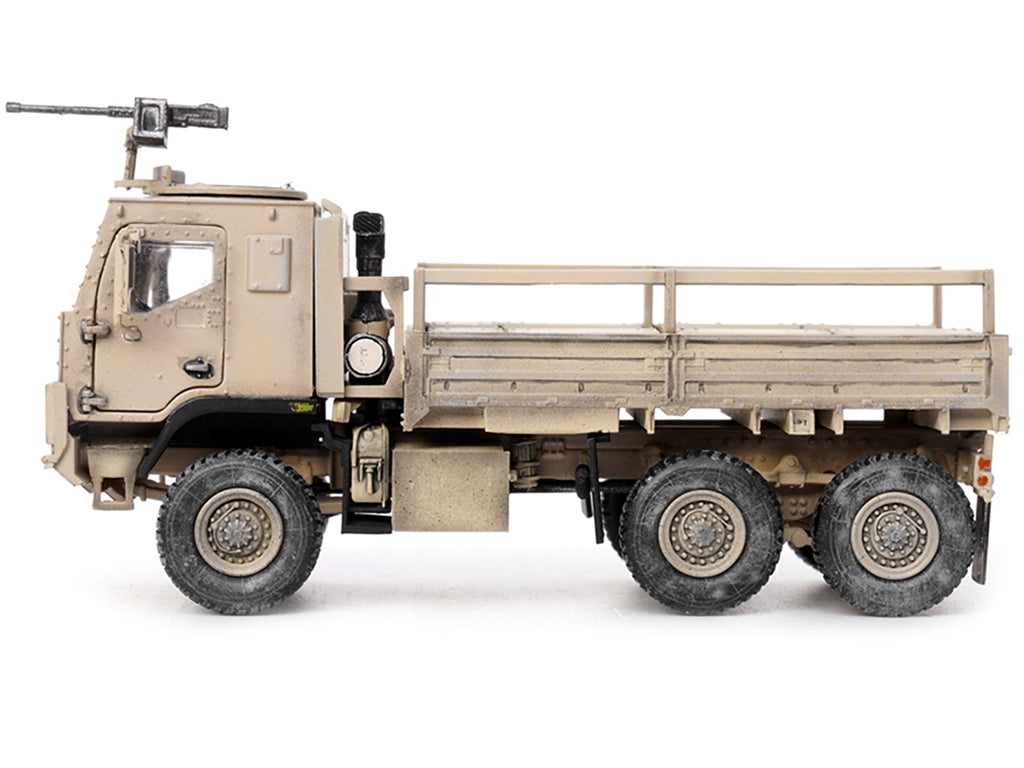 M1083 MTV (Medium Tactical Vehicle) Armored Cab Cargo Truck with Turret Desert Camouflage "US Army" "Armor Premium" Series 1/72 Diecast Model by Panzerkampf - image 2
