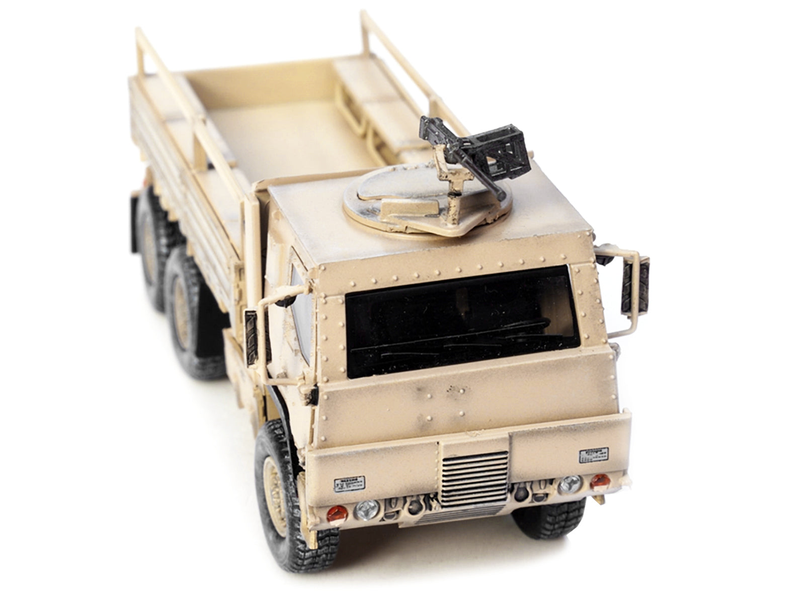 M1083 MTV (Medium Tactical Vehicle) Armored Cab Cargo Truck with Turret Desert Camouflage "US Army" "Armor Premium" Series 1/72 Diecast Model by Panzerkampf - image 3