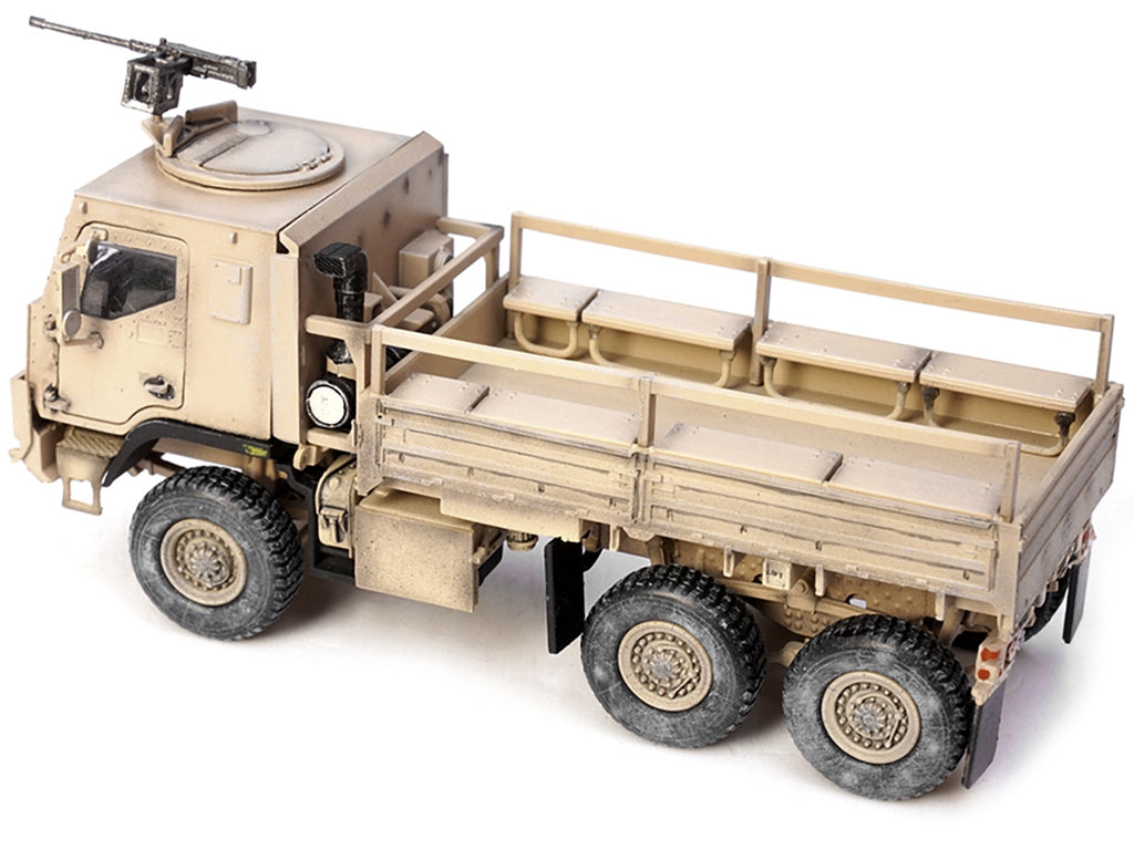 M1083 MTV (Medium Tactical Vehicle) Armored Cab Cargo Truck with Turret Desert Camouflage "US Army" "Armor Premium" Series 1/72 Diecast Model by Panzerkampf - image 4