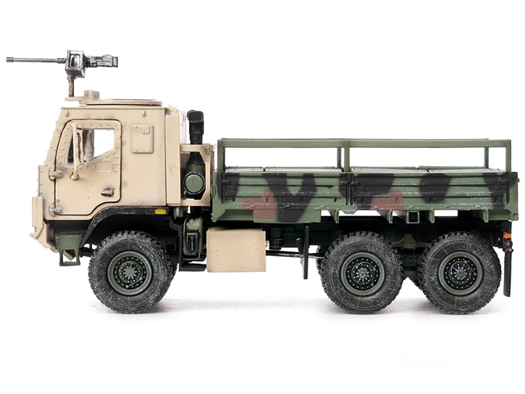 M1083 MTV (Medium Tactical Vehicle) Armored Cab Cargo Truck with Turret NATO Camouflage "US Army" "Armor Premium" Series 1/72 Diecast Model by Panzerkampf - image 2