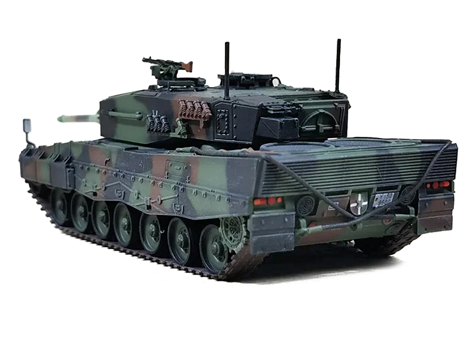 Leopard 2A4 Main Battle Tank with Snorkel "NATO Camouflage" German Army "Armor Premium" Series 1/72 Diecast Model by Panzerkampf - image 3
