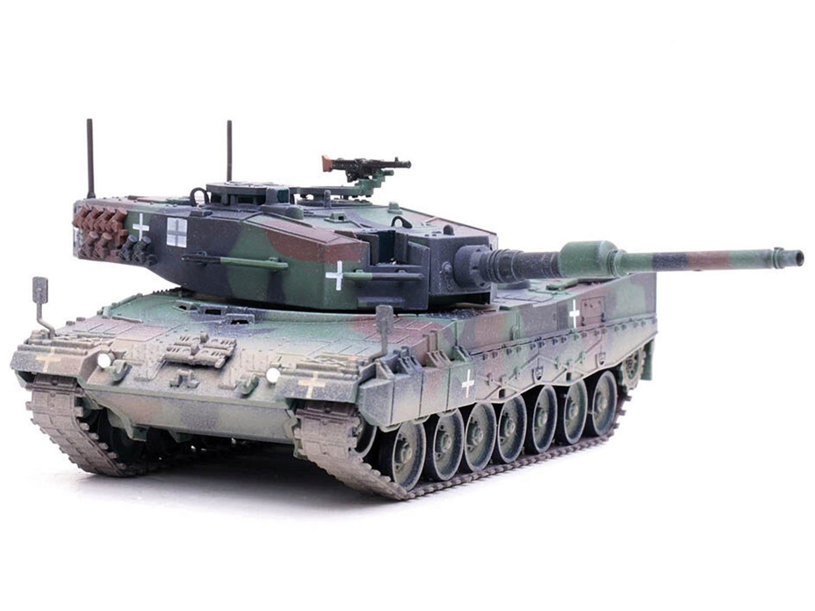 Leopard 2A4 Main Battle Tank with Snorkel "3-Tone Camouflage" Ukrainian Army "Armor Premium" Series 1/72 Diecast Model by Panzerkampf - image 2
