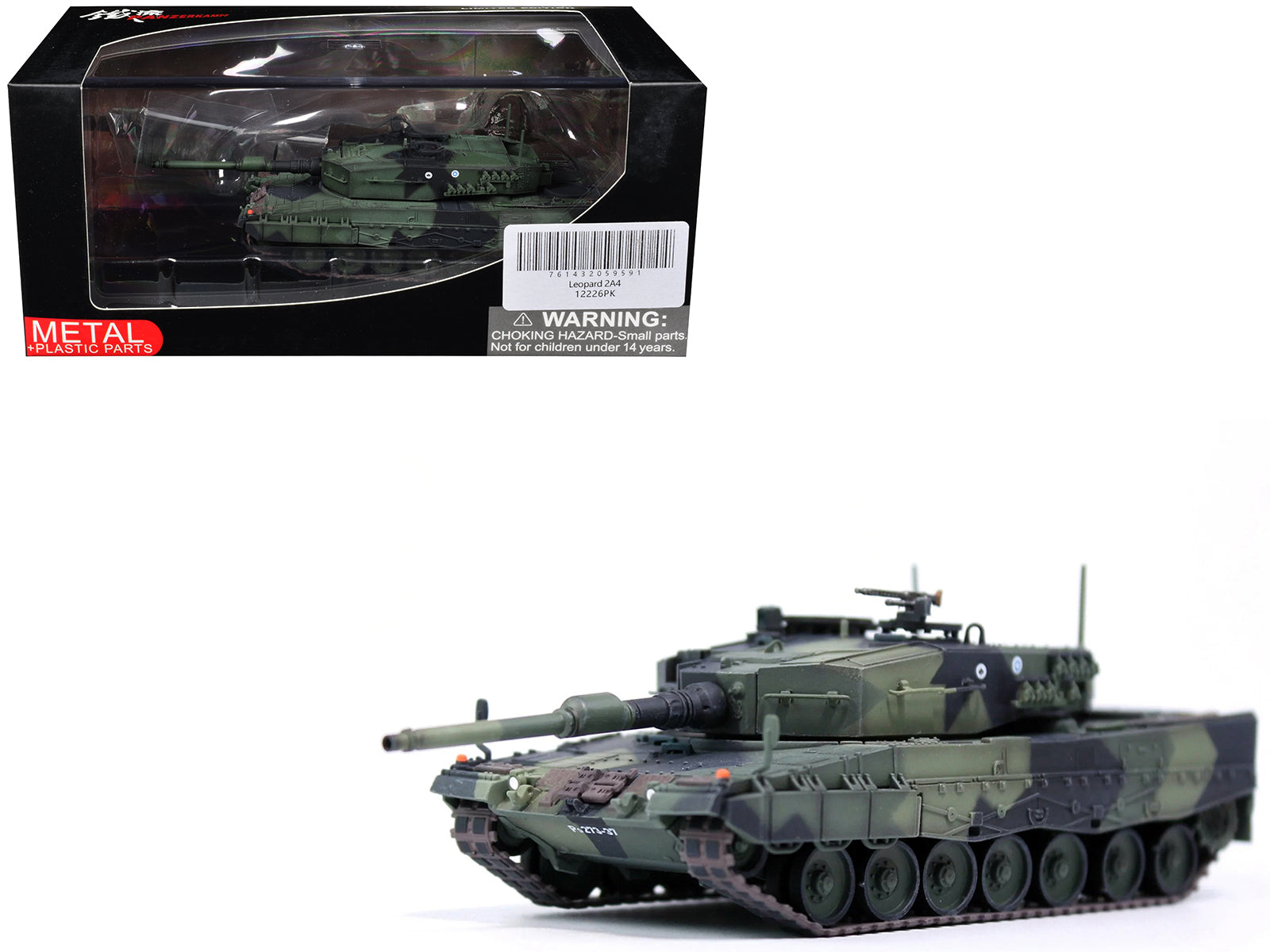 Leopard 2A4 Main Battle Tank "Finland" Finnish Army "Armor Premium" Series 1/72 Diecast Model by Panzerkampf