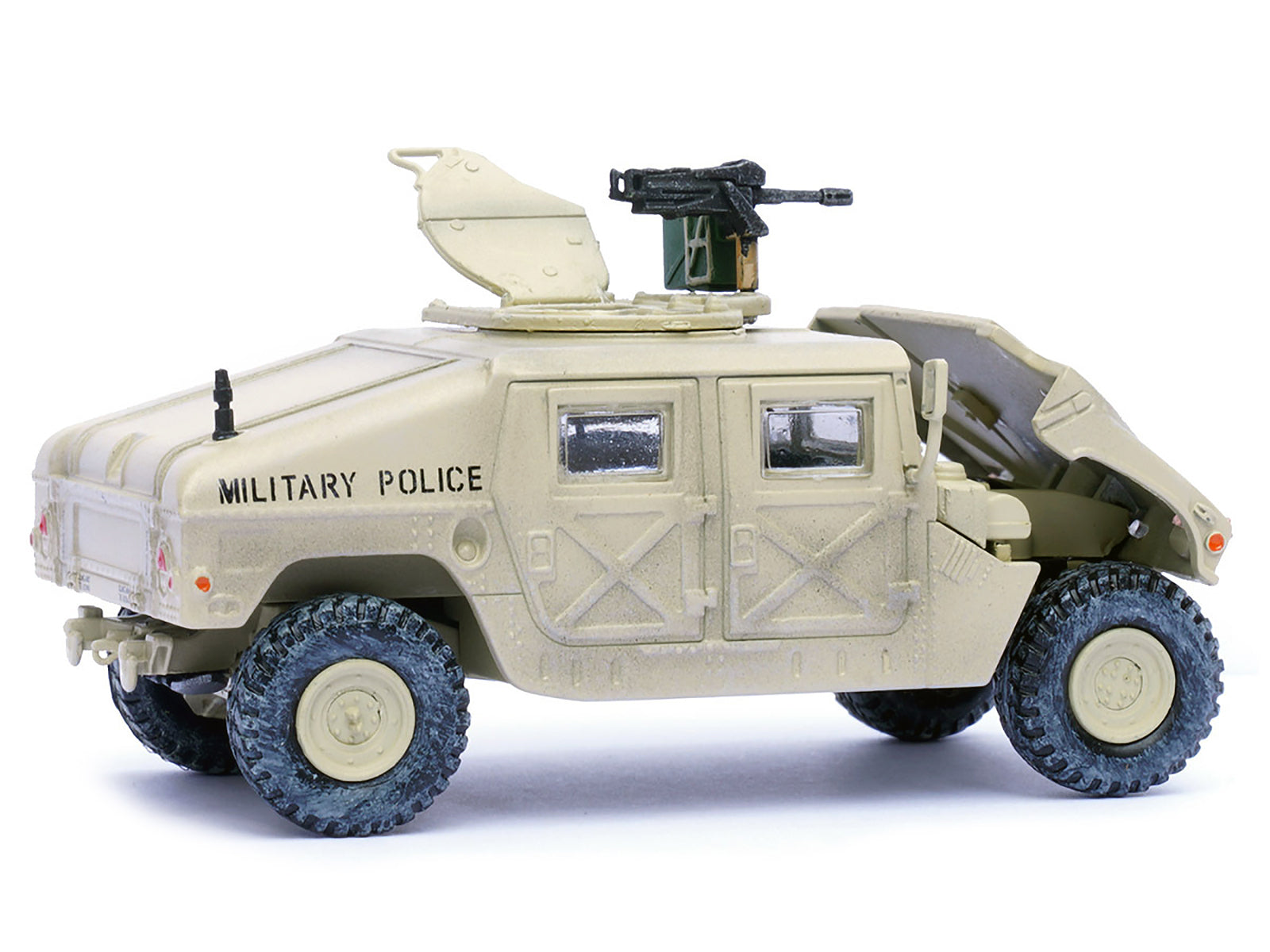 M988 Modern 4×4 Utility Vehicle with Grenade Launcher Desert Sand "Military Police 4th Traffic Platoon A company 92nd MP Battalion 89th MP Brigade Ad Daman Saudi Arabia Gulf War" (1990) "Military Miniature" Series 1/64 Diecast Model by Panzerkampf - image