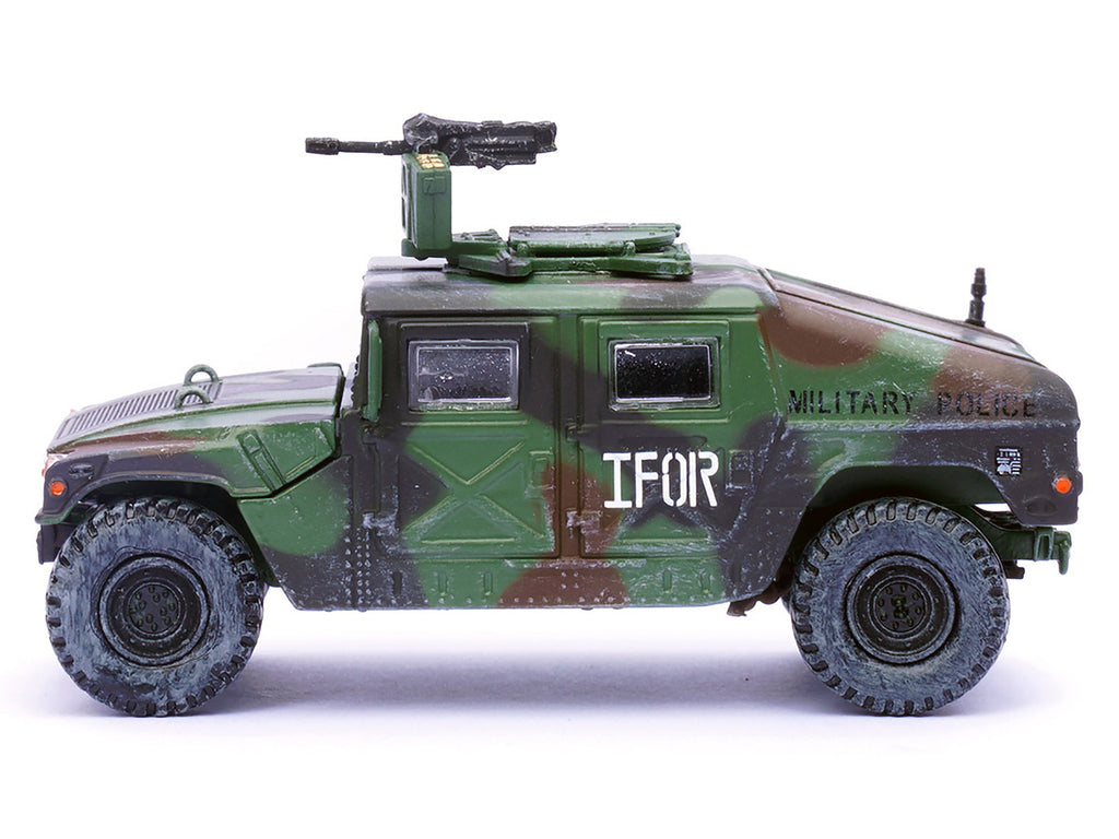 M988 Modern 4×4 Utility Vehicle with Grenade Launcher Camouflage "Military Police 65th Company 519th MP Battalion IFOR HQ ARRC Forward Brcko Bosnia and Herzegovina" (1996) "Military Miniature" Series 1/64 Diecast Model by Panzerkampf - image 3