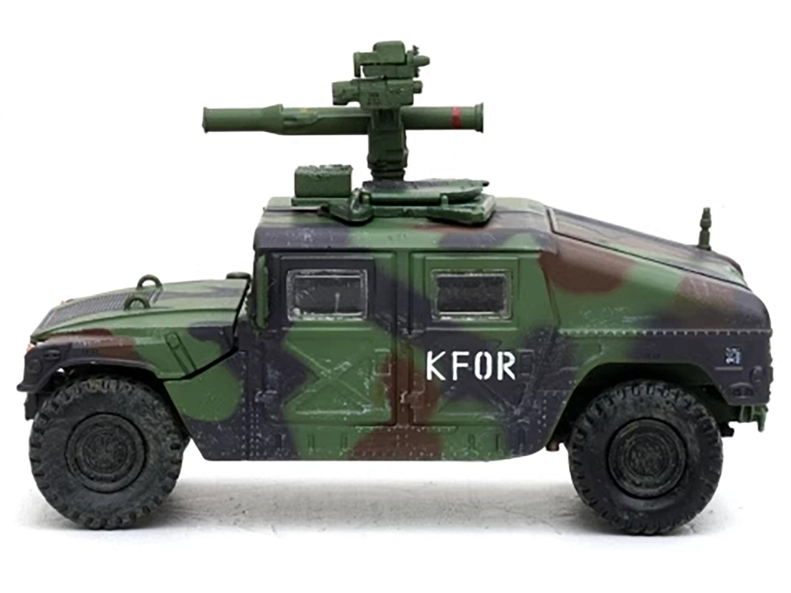 M1046 HUMVEE Tow Missile Carrier Green Camouflage "3rd Battalion 8th Marine Regiment Kosovo Force (KFOR)" (1999) "Military Miniature" Series 1/64 Diecast Model by Panzerkampf - image 2