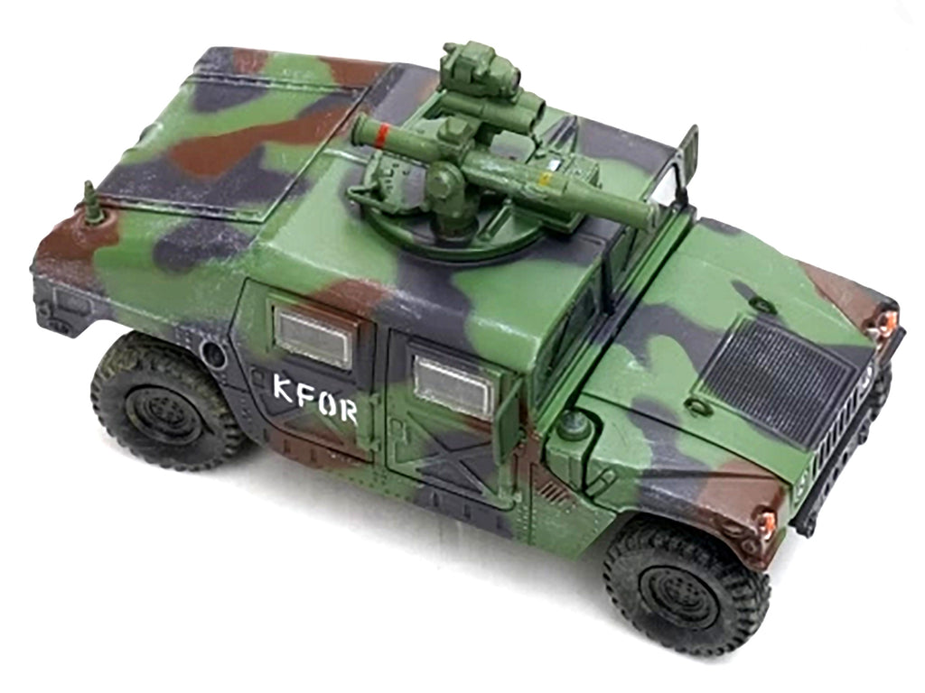 M1046 HUMVEE Tow Missile Carrier Green Camouflage "3rd Battalion 8th Marine Regiment Kosovo Force (KFOR)" (1999) "Military Miniature" Series 1/64 Diecast Model by Panzerkampf - image 4