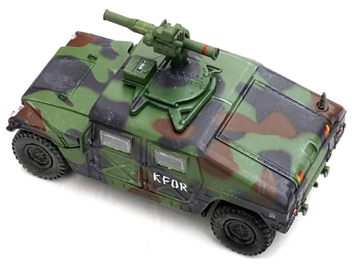 M1046 HUMVEE Tow Missile Carrier Green Camouflage "3rd Battalion 8th Marine Regiment Kosovo Force (KFOR)" (1999) "Military Miniature" Series 1/64 Diecast Model by Panzerkampf - image 3
