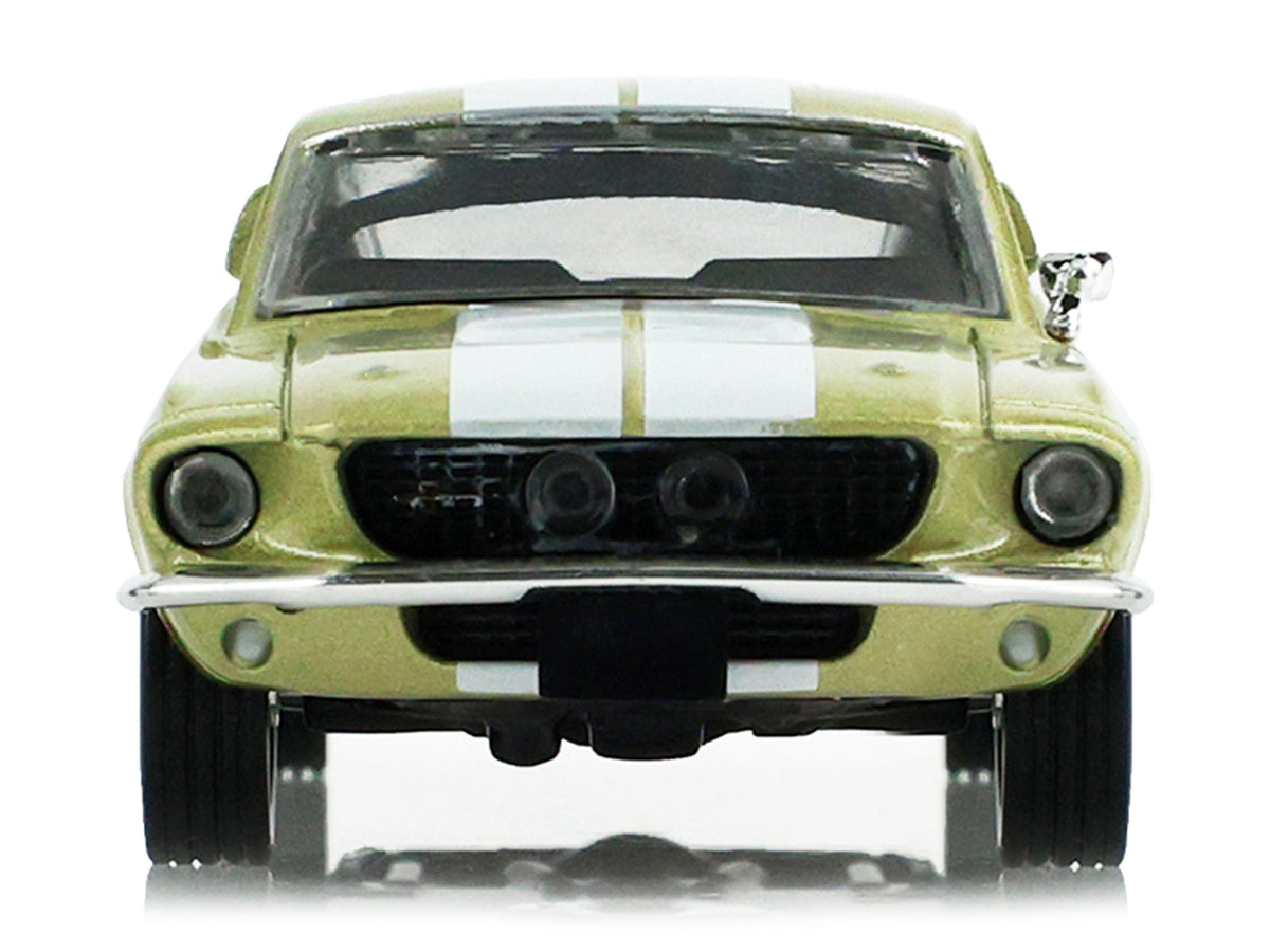 1967 Ford Shelby GT500 Lime Gold Metallic with White Stripes "Stampede" Series 2 1/64 Diecast Model Car by Greenlight