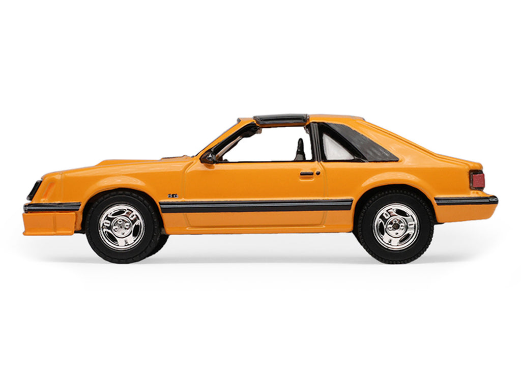 1982 Ford Foxbody Mustang Medium Vanilla Yellow with Black Top "The Mustang Stampede" Series 2 1/64 Diecast Model Car by Greenlight - image 2