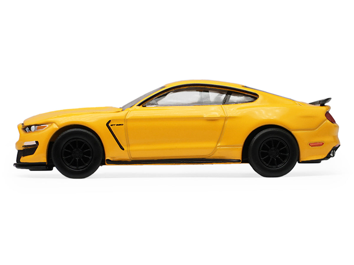 2017 Ford Mustang Shelby GT350 Triple Yellow Tri-Coat "Stampede" Series 2 1/64 Diecast Model Car by Greenlight