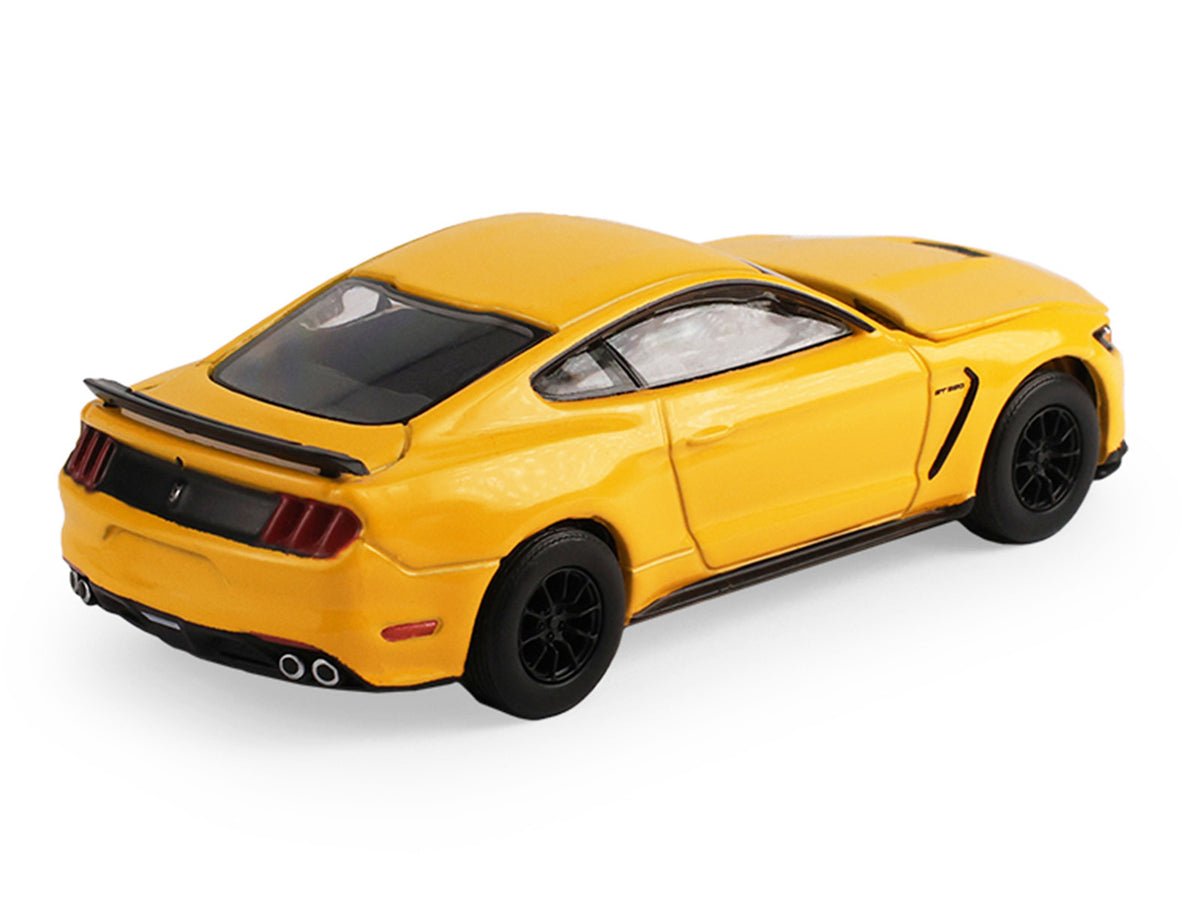 2017 Ford Mustang Shelby GT350 Triple Yellow Tri-Coat "Stampede" Series 2 1/64 Diecast Model Car by Greenlight