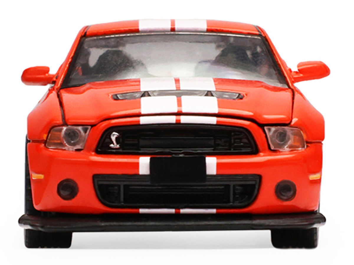 2013 Ford Shelby Mustang GT500 Race Red with White Stripes "Stampede" Series 2 1/64 Diecast Model Car by Greenlight