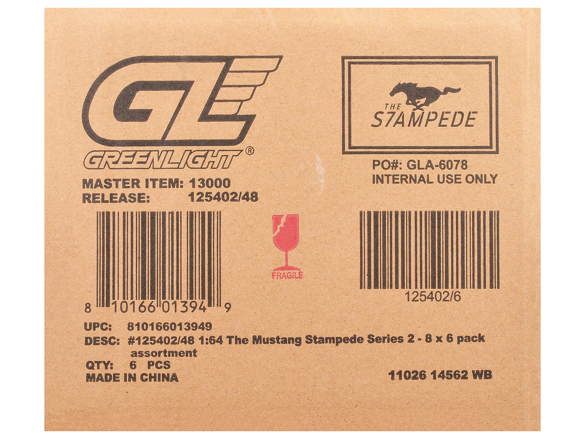 "The Mustang Stampede" Series 2 Set of 6 pieces 1/64 Diecast Model Cars by Greenlight - image 3
