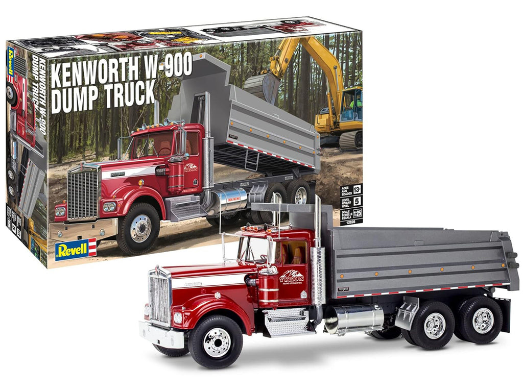 Level 5 Model Kit Kenworth W-900 Dump Truck 1/25 Scale Model by Revell - image 2