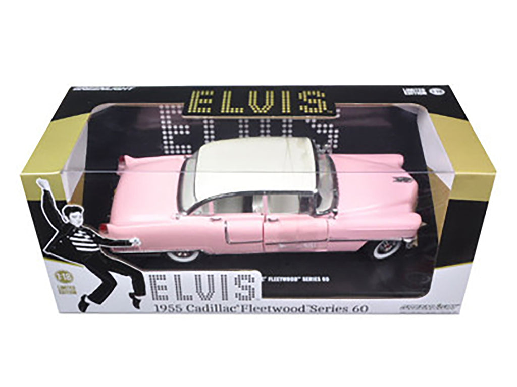 1955 Pink Cadillac Fleetwood Series 60 Special "Elvis Presley" 1/18 Diecast Model Car by Greenlight - image 3