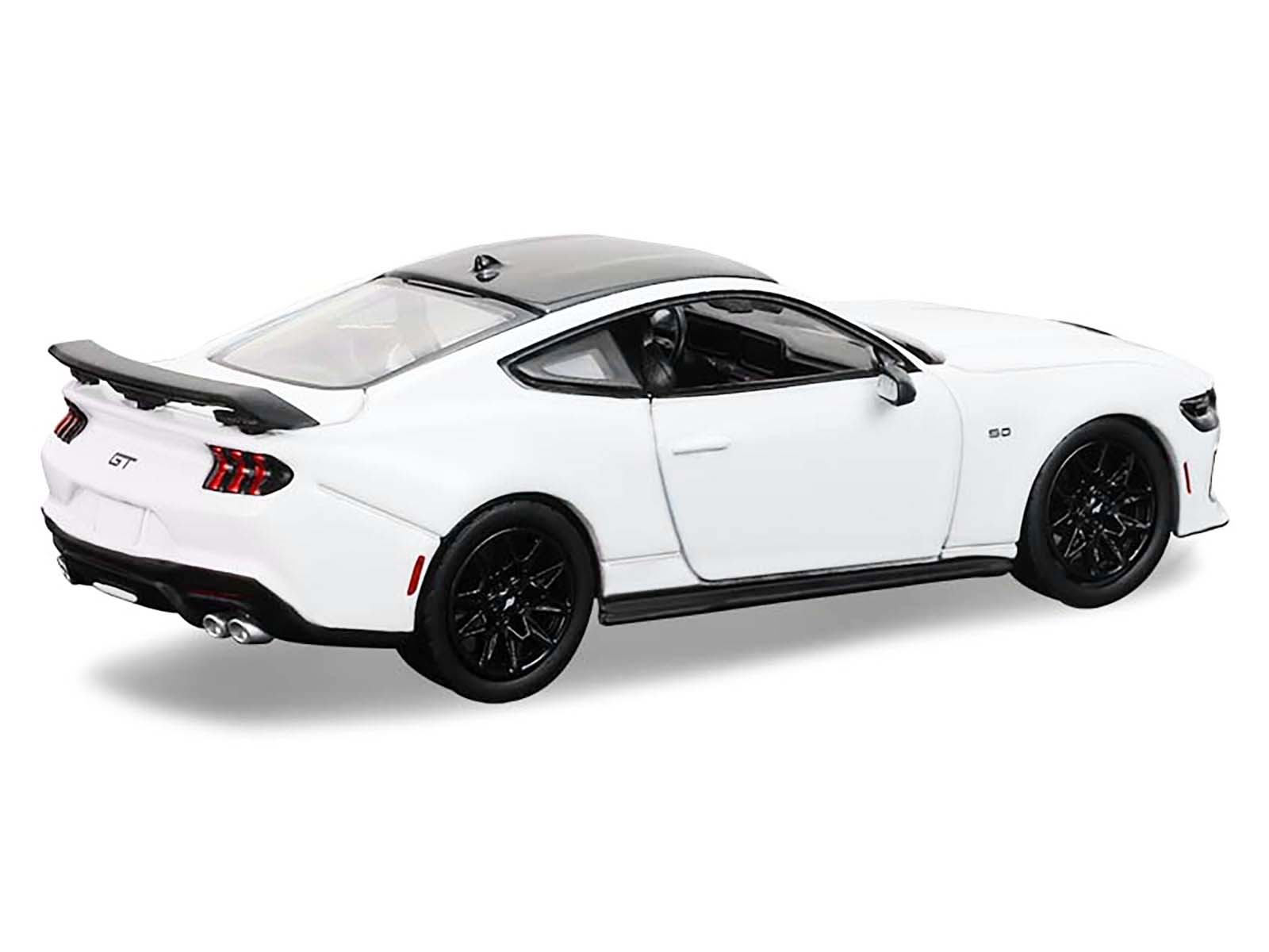 2024 Ford Mustang Oxford White with Black Top "GreenLight Muscle" Series 30 1/64 Diecast Model Car by Greenlight - image 3
