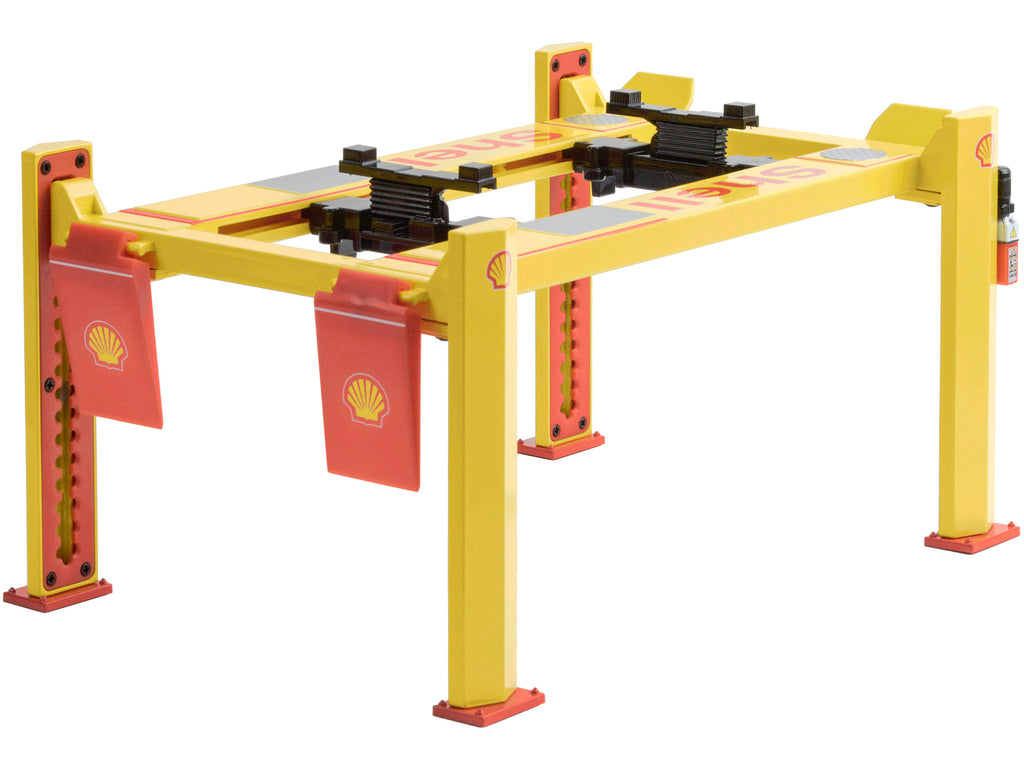 Adjustable Four Post Lift "Shell Oil" #2 for 1/18 Scale Diecast Model Cars by Greenlight - image 4