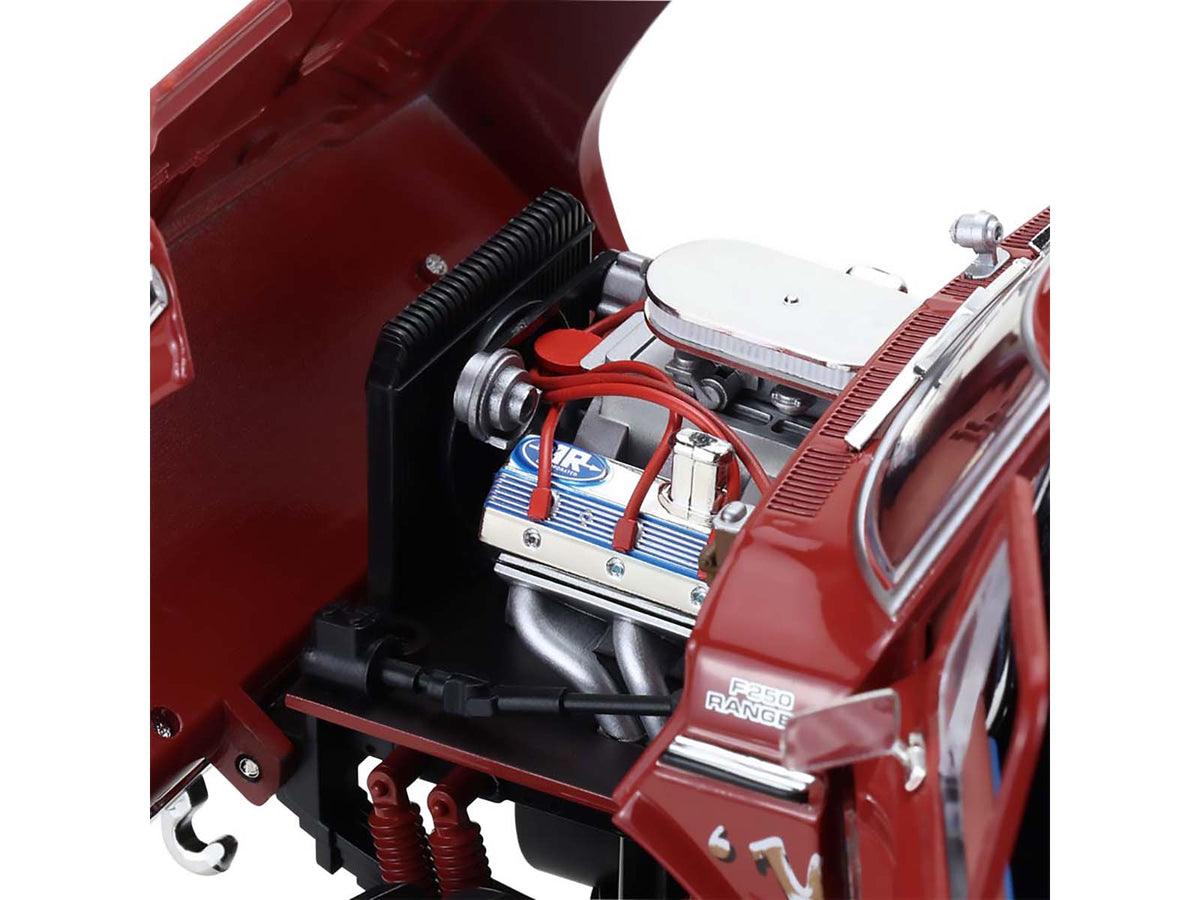 1979 Ford F-250 Monster Truck with 48-Inch Tires "Walkin' Tall" Red "Kings of Crunch" Series 1/18 Diecast Model Car by Greenlight - image 2