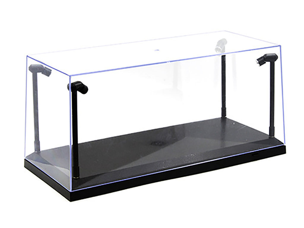 Collectible Display Show Case with LED Lights and Black Base for 1/24 1/18  Models by Illumibox - image 3