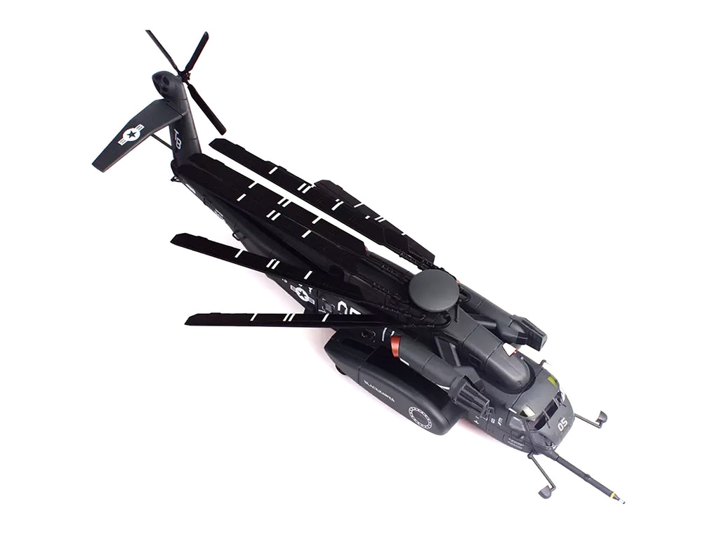 Sikorsky MH-53E Sea Dragon Helicopter "United States Navy Blackhawks Tail Number 05" Dark Gray 1/72 Diecast Model by Panzerkampf - image 5