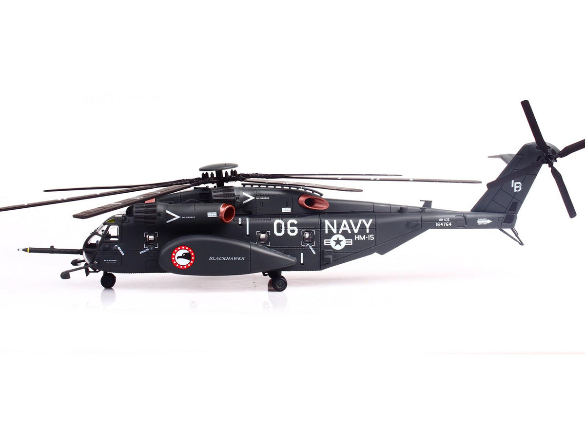 Sikorsky MH-53E Sea Dragon Helicopter "United States Navy Blackhawks Tail Number 06" Dark Gray 1/72 Diecast Model by Panzerkampf - image 3