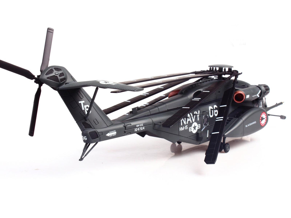 Sikorsky MH-53E Sea Dragon Helicopter "United States Navy Blackhawks Tail Number 06" Dark Gray 1/72 Diecast Model by Panzerkampf - image 2