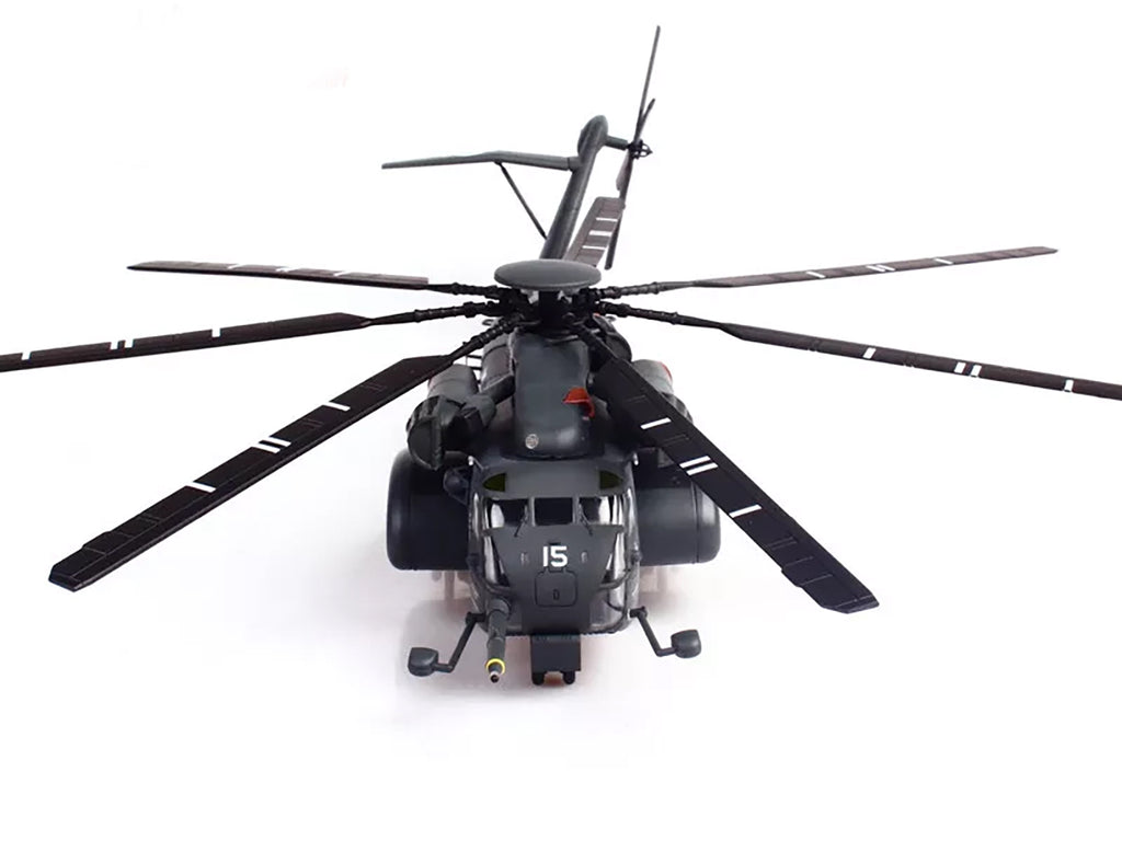 Sikorsky MH-53E Sea Dragon Helicopter "United States Navy Blackhawks Tail Number 15" Dark Gray 1/72 Diecast Model by Panzerkampf - image 5