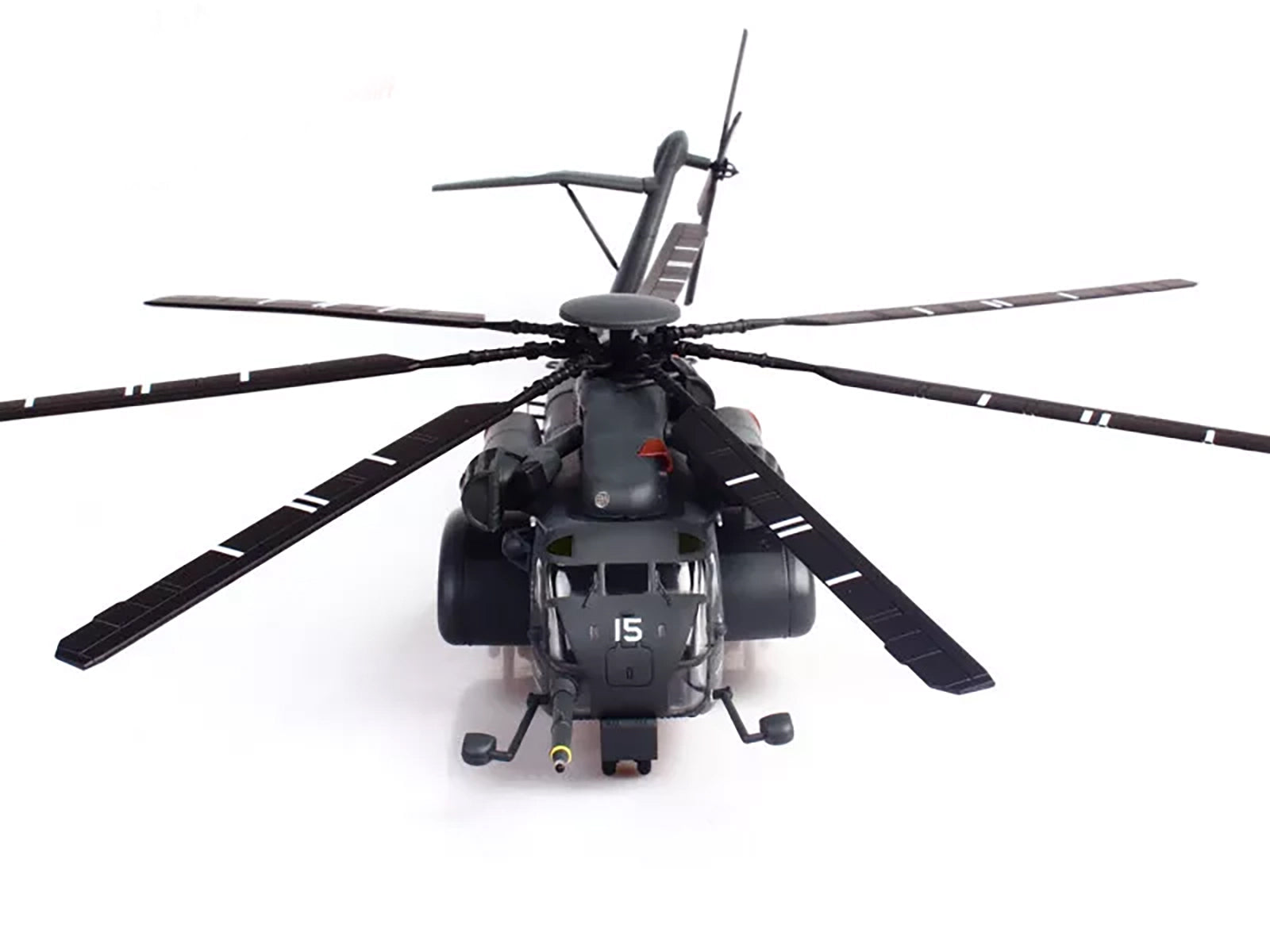 Sikorsky MH-53E Sea Dragon Helicopter "United States Navy Blackhawks Tail Number 15" Dark Gray 1/72 Diecast Model by Panzerkampf - image 5