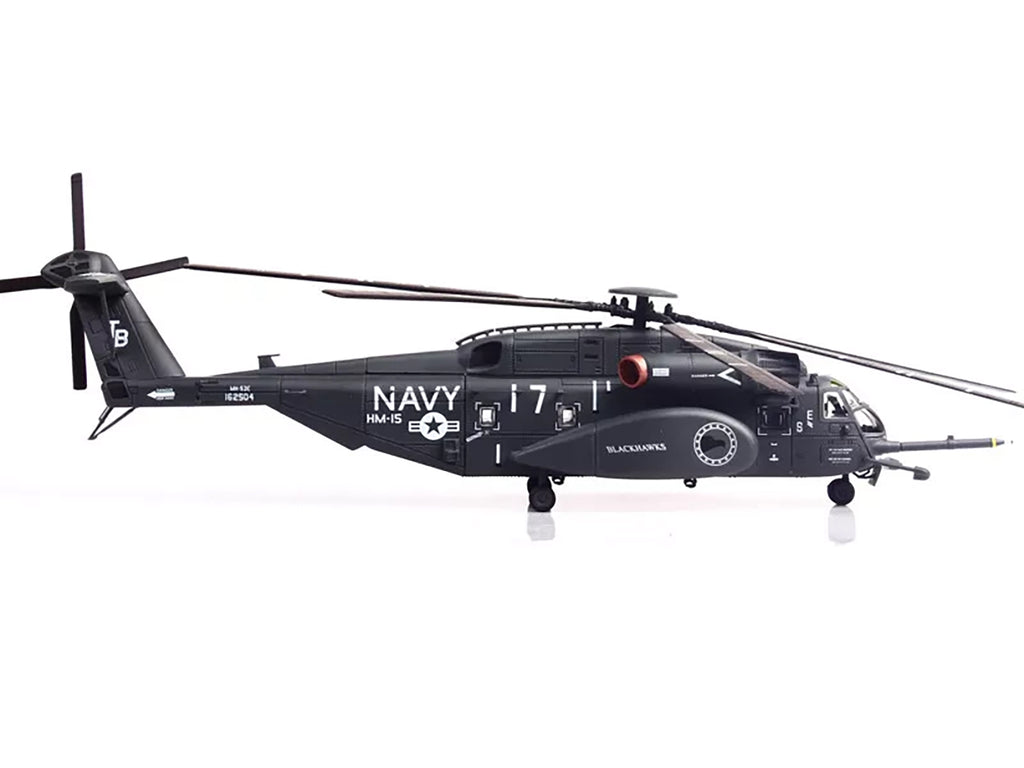 Sikorsky MH-53E Sea Dragon Helicopter "United States Navy Blackhawks Tail Number 17" Dark Gray 1/72 Diecast Model by Panzerkampf - image 2