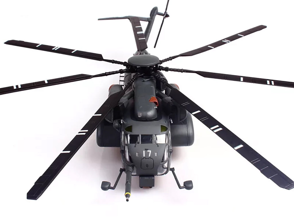 Sikorsky MH-53E Sea Dragon Helicopter "United States Navy Blackhawks Tail Number 17" Dark Gray 1/72 Diecast Model by Panzerkampf - image 4