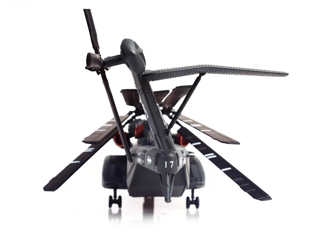 Sikorsky MH-53E Sea Dragon Helicopter "United States Navy Blackhawks Tail Number 17" Dark Gray 1/72 Diecast Model by Panzerkampf - image 5