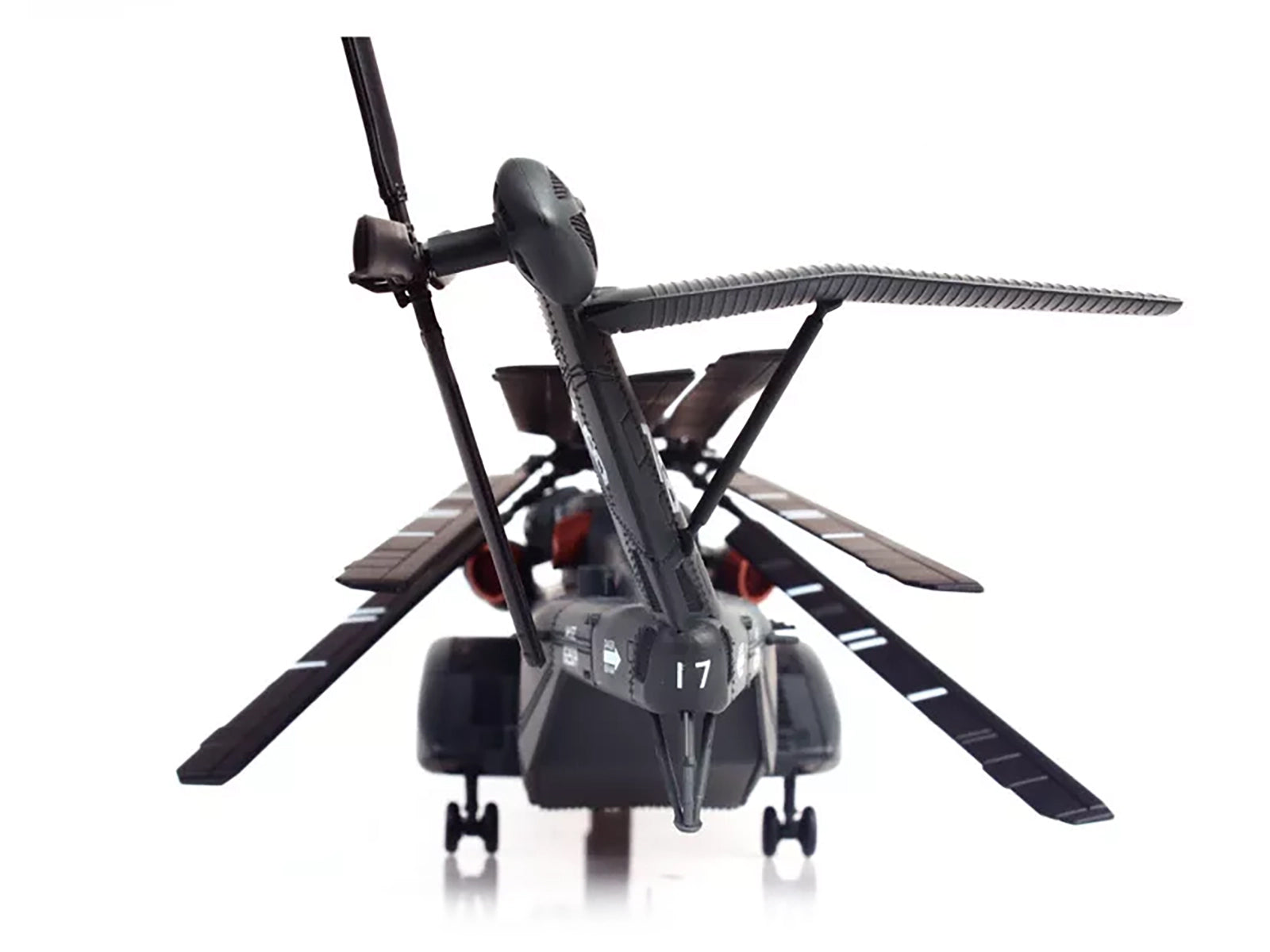 Sikorsky MH-53E Sea Dragon Helicopter "United States Navy Blackhawks Tail Number 17" Dark Gray 1/72 Diecast Model by Panzerkampf - image 5