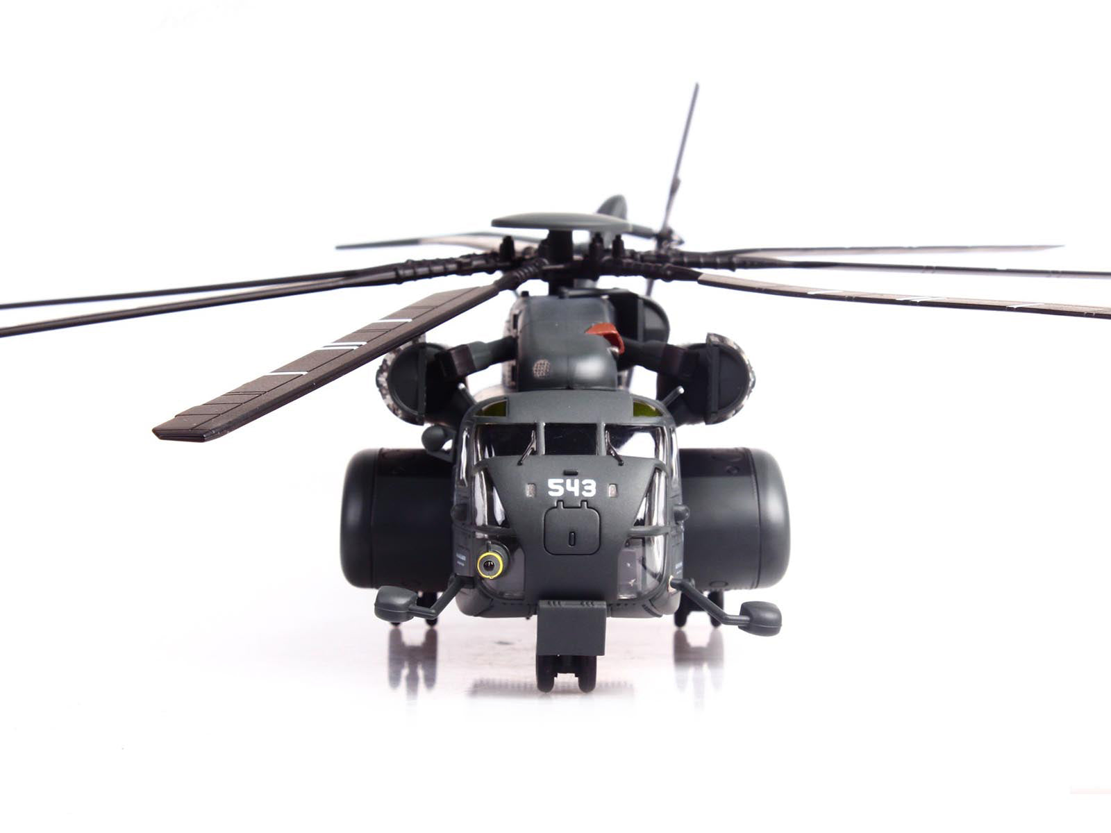 Sikorsky MH-53E Sea Dragon Helicopter "United States Navy Vanguard Tail Number 543" Dark Gray 1/72 Diecast Model by Panzerkampf - image 5
