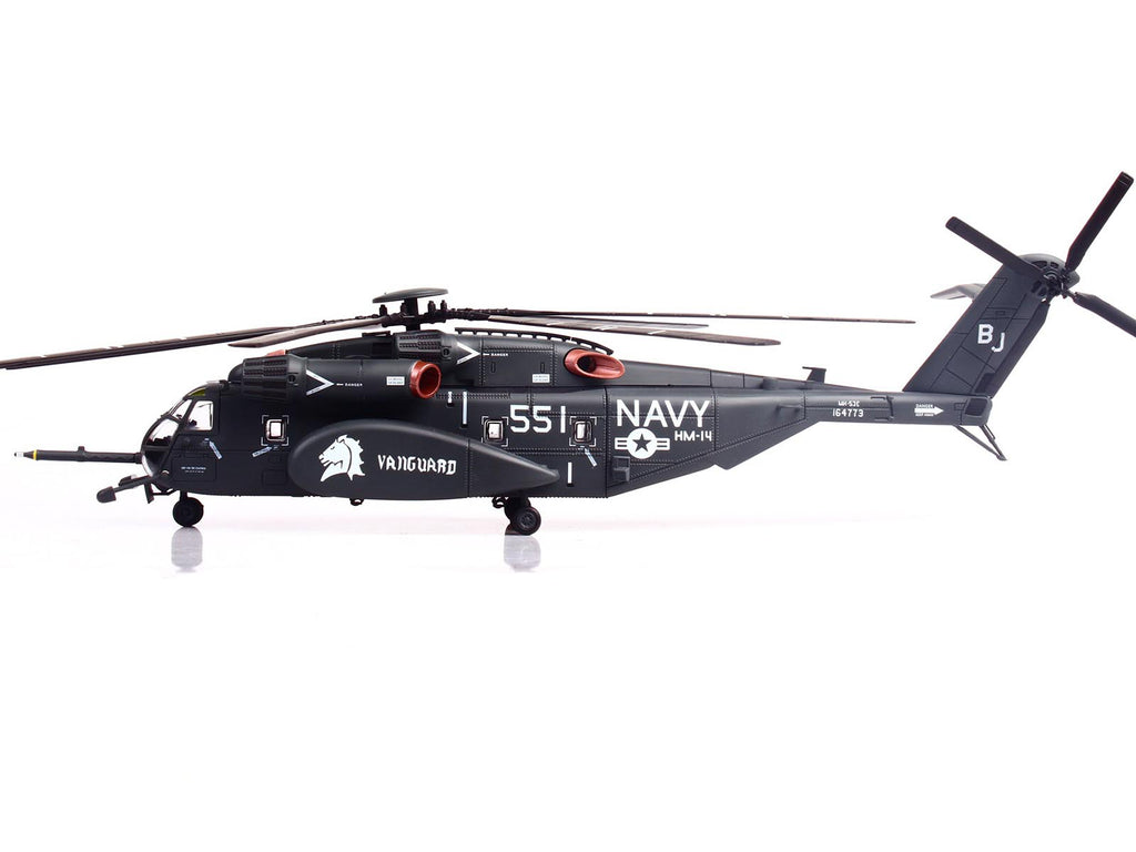 Sikorsky MH-53E Sea Dragon Helicopter "United States Navy Vanguard Tail Number 551" Dark Gray 1/72 Diecast Model by Panzerkampf - image 2