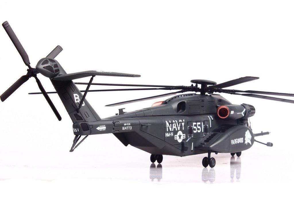 Sikorsky MH-53E Sea Dragon Helicopter "United States Navy Vanguard Tail Number 551" Dark Gray 1/72 Diecast Model by Panzerkampf - image 3