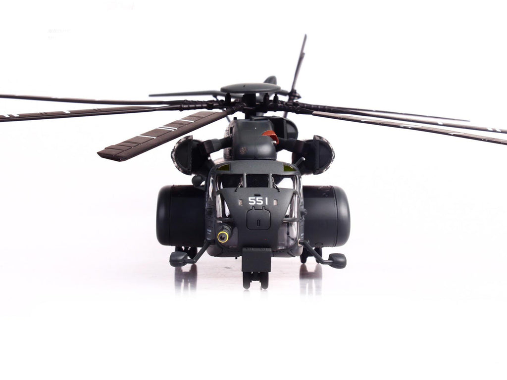 Sikorsky MH-53E Sea Dragon Helicopter "United States Navy Vanguard Tail Number 551" Dark Gray 1/72 Diecast Model by Panzerkampf - image 5